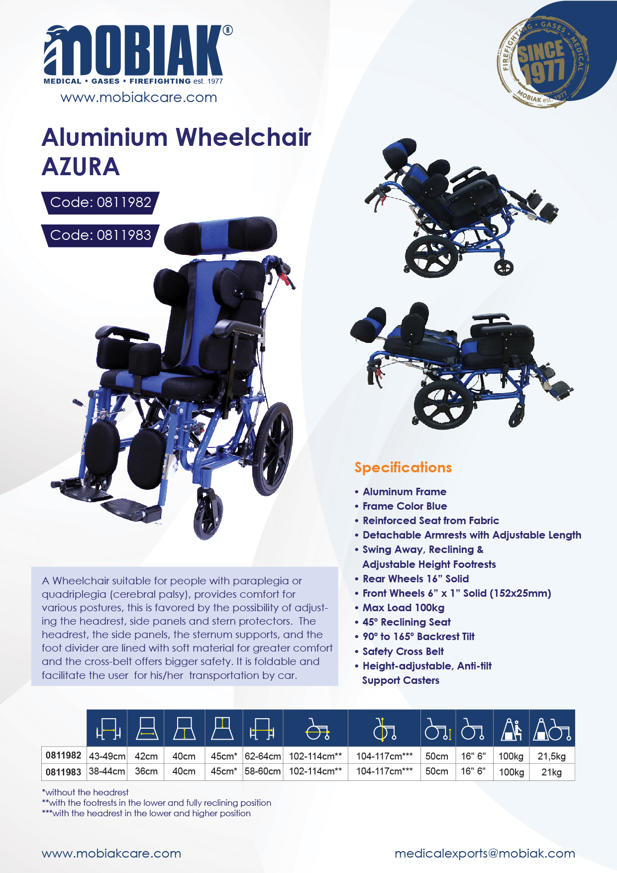 Aluminium Wheelchair  