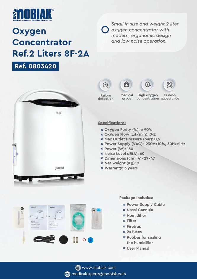 Oxygen Concentration 2Lt, 8F-2A