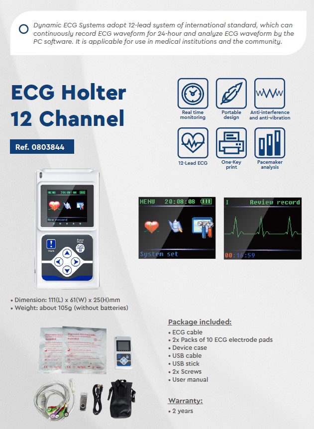 ECG Holter 12 Channel